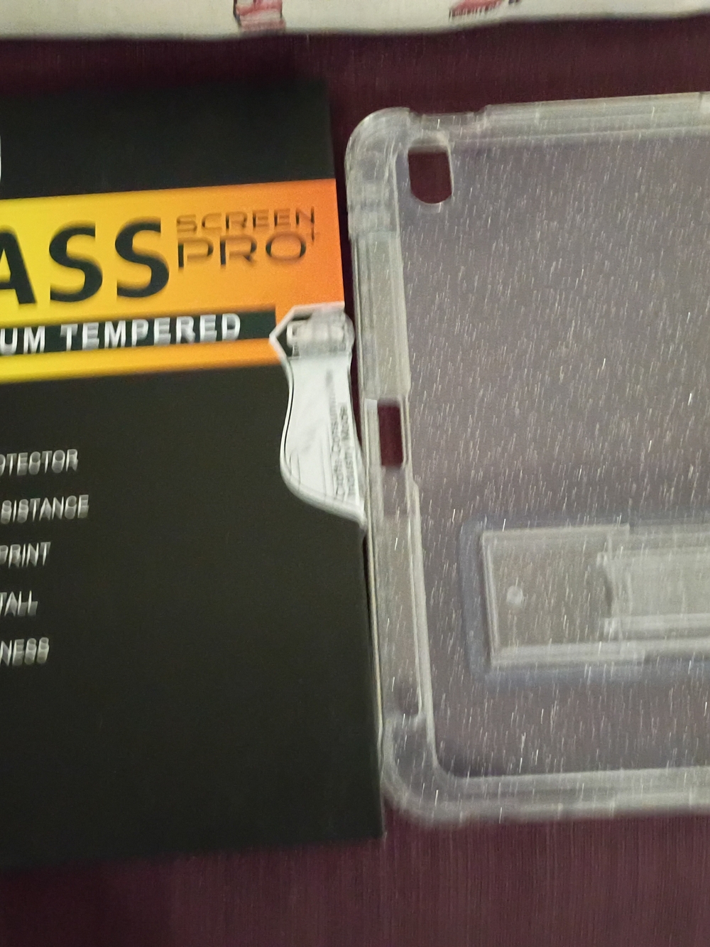 Clear Glitter Tablet Case with Tempered Glass Screen Protector